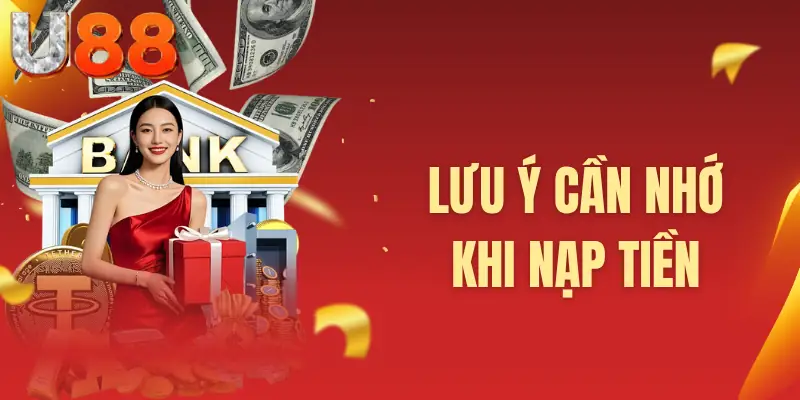 Lưu ý cần nhớ khi nạp tiền